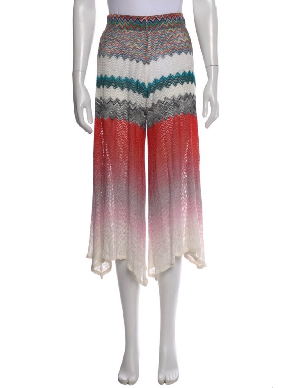 Missoni Mare Crochet Wide-Leg Capri Pants